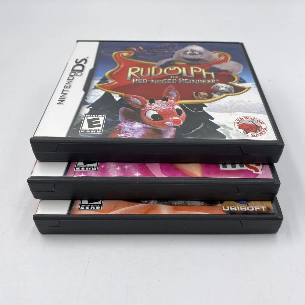 Nintendo DS Game Lot (3) Barbie Jet Set &‎ Style Petz Puppyz & Kittenz Rudolph